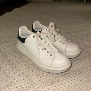 Steve Madden white and black sneakers